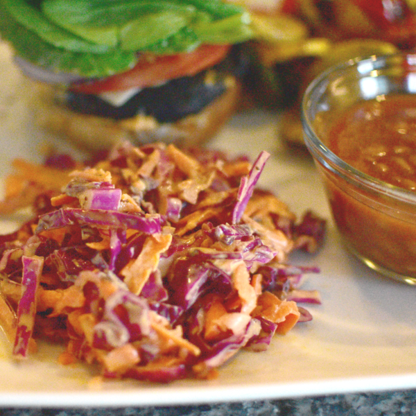 Red Cabbage Coleslaw - Plant-based Vegan Recipe