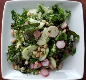 White Bean Kale Salad Top